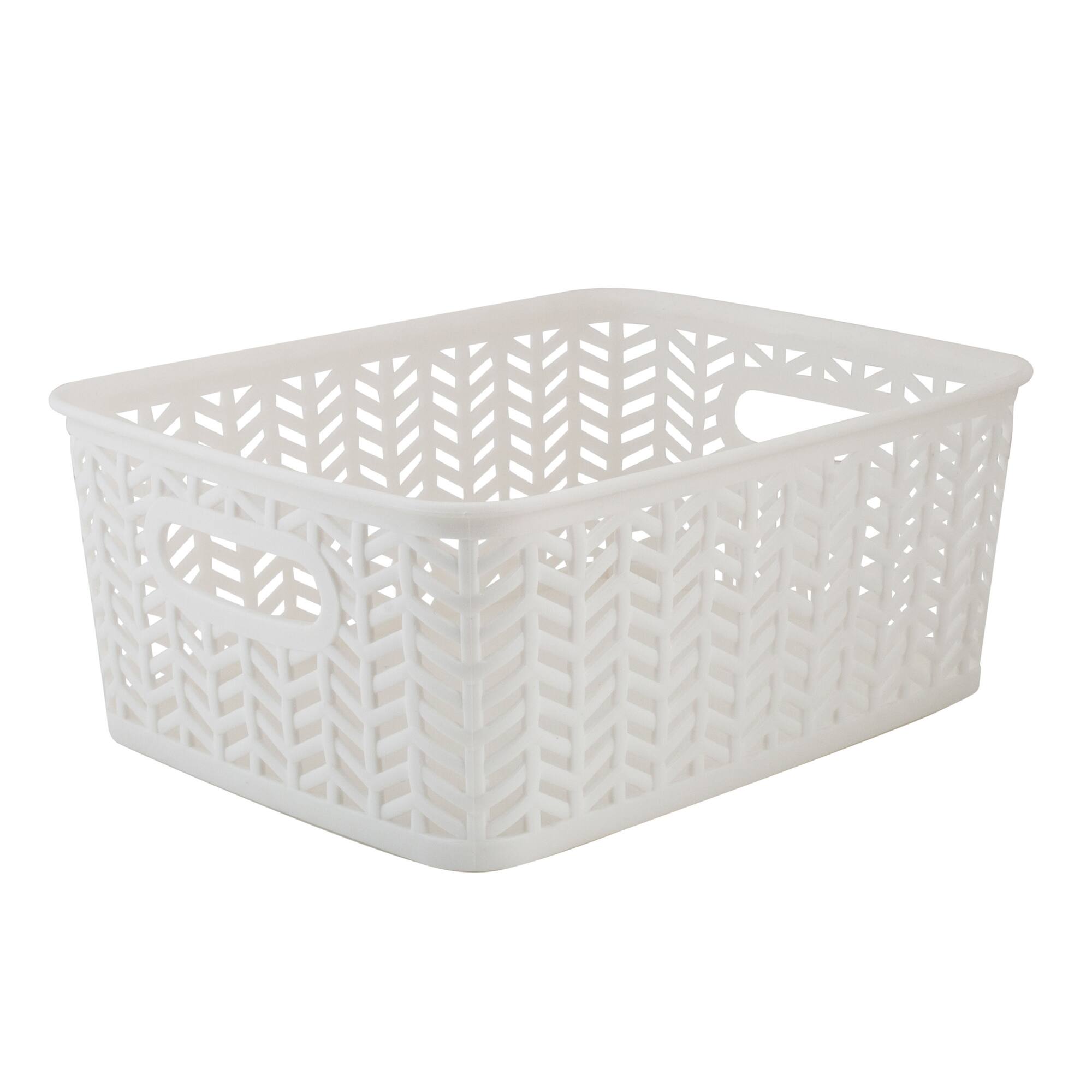 Simplify Small Herringbone Storage Bin